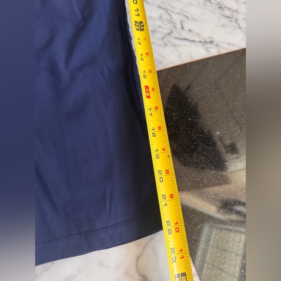 Simply Vera Wang Dark Blue Navy Comfort 90’s Capri Pants Elastic Waist Retro Med - Picture 8 of 10